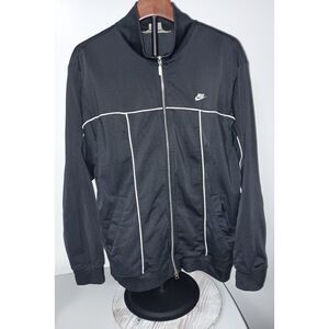 NIKE:  Black Zip-Up Light Jacket, Men Size M